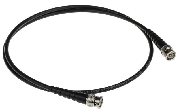 Câble coaxial RS PRO - RG58 - BNC / BNC - l. 1 m - noir