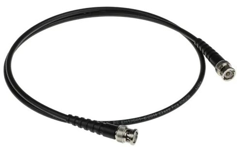 Câble coaxial RS PRO - RG58 - BNC / BNC - l. 1 m - noir