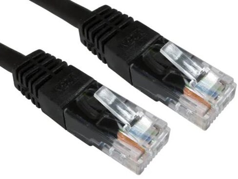 Câble Ethernet catégorie 6 UTP RS PRO avec connecteur droit - l. 250 mm - noir
