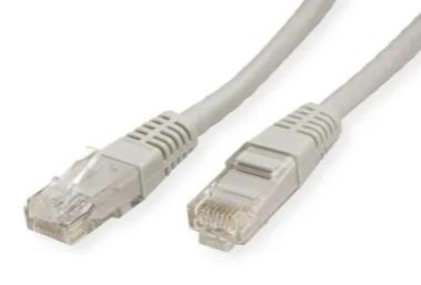 Câble Ethernet catégorie 6 UTP RND avec connecteur droit - l. 500 mm - gris