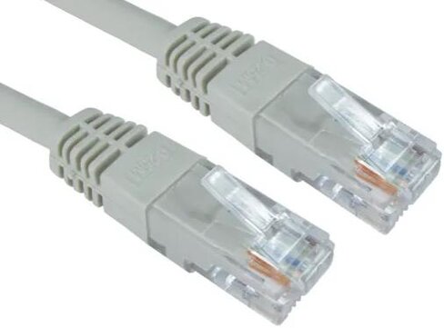 Câble Ethernet catégorie 6 UTP RS PRO avec connecteur droit - l. 250 mm - gris