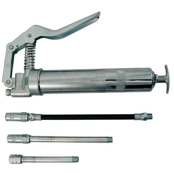 Pompe à graisse manuelle avec 3 embouts