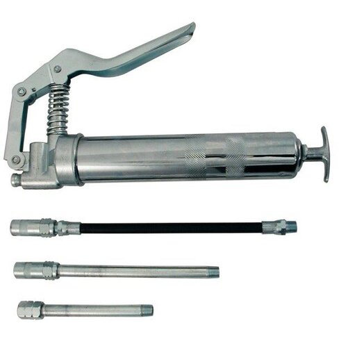 Pompe à graisse manuelle avec 3 embouts