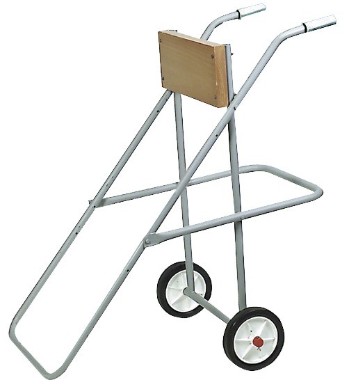 Chariot de transport avec roues - hauteur 95 cm pour moteur hors-bord jusqu'à 20 ch