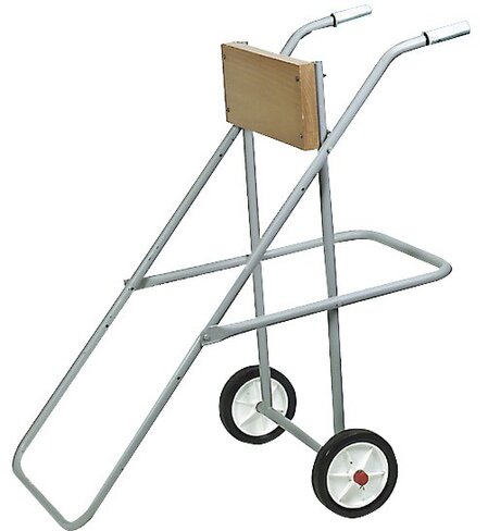 Chariot de transport avec roues - hauteur 95 cm pour moteur hors-bord jusqu'à 20 ch