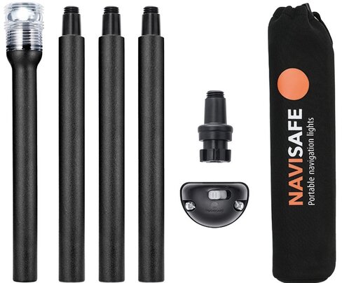 Kit feu de navigation Navisafe Navilight 360 + hampe + support vertical + sac