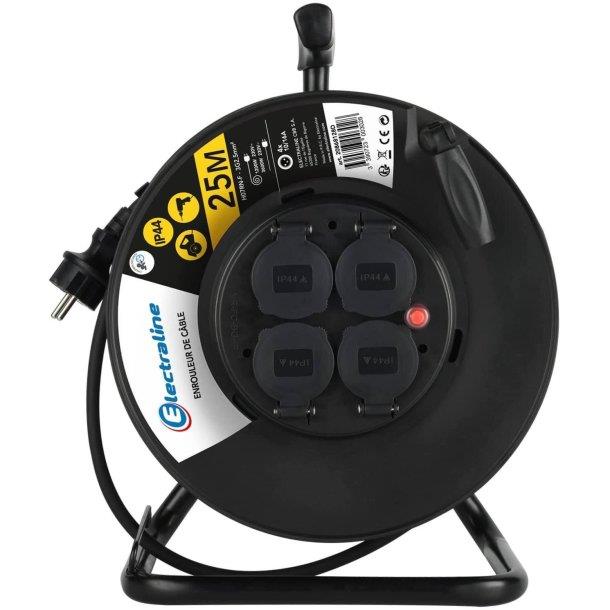 Enrouleur de câble électrique - 3 x 2,5 mm² - 25 m