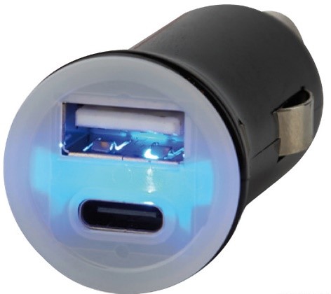 Prise double USB type A+C - 12/24 V