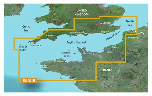 Cartographie BlueChart g3 Vision English Channel