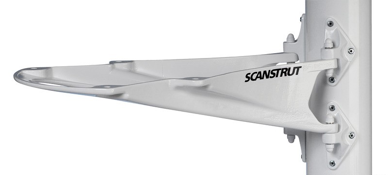 Support radar aluminium pour mât