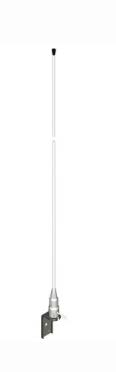 Antenne VHF fouet fibre avec équerre courte - 0 dB - l. 1 m