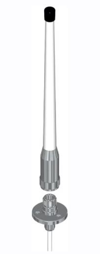 Antenne VHF plastique courte - 3 dB - l. 0,25 m