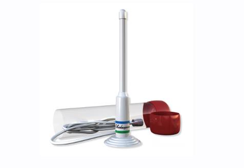 Antenne VHF de secours à ventouse - l. 0,25 m