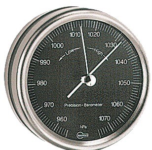 Baromètre inox chromé Barigo Orion