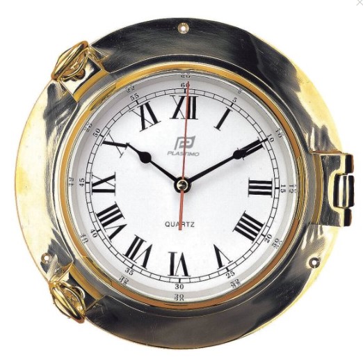 Horloge laiton 6''