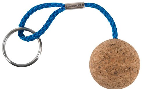 Porte-clés flottants 1 boule liège - Ø 35 mm - (lot de 10)