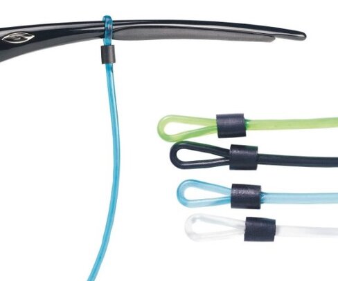 Cordon de lunettes plastique translucide - (lot de 6)