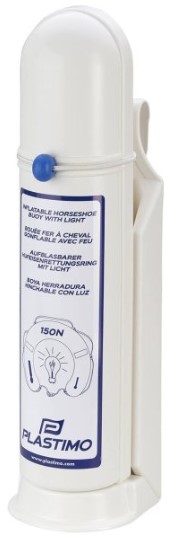 Bouée fer à cheval gonflable avec feu et sifflet - blanc