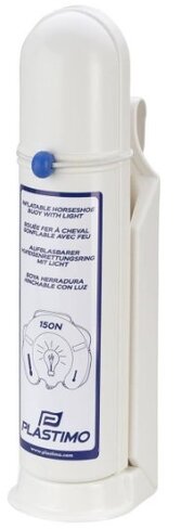 Bouée fer à cheval gonflable avec feu et sifflet - blanc