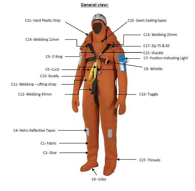 Combinaison de survie Solas Guy Cotten Norsea - grande taille