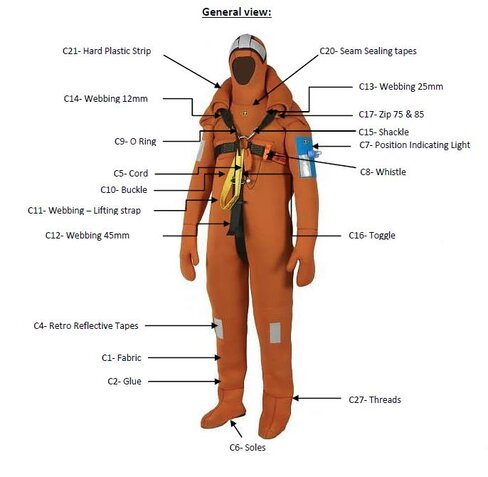 Combinaison de survie Solas Guy Cotten Norsea - grande taille