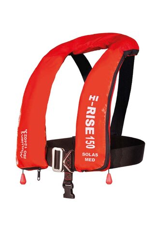 Gilet Hi-Rise Solas Wipe Clean Mullion - rouge - 150 N - quantité mini 5 unités