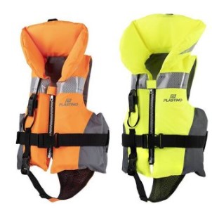 Gilet mousse enfant - 8-15 kg - orange - 100 N