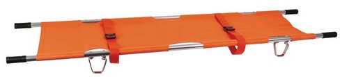 Brancard d'évacuation pliable en aluminium 229x 18 x 14 cm