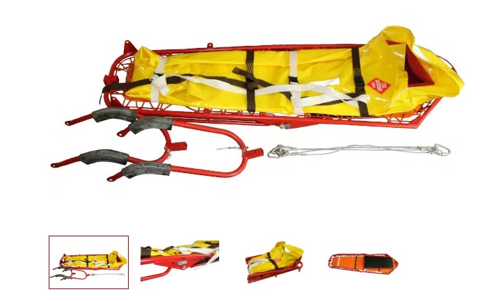 Brancard Piguillem livré avec sangles de portage - 2 fourches et 1 élingue standard