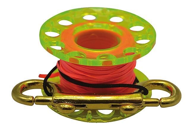 Dévidoir de parachute mousqueton laiton - l. 15 m