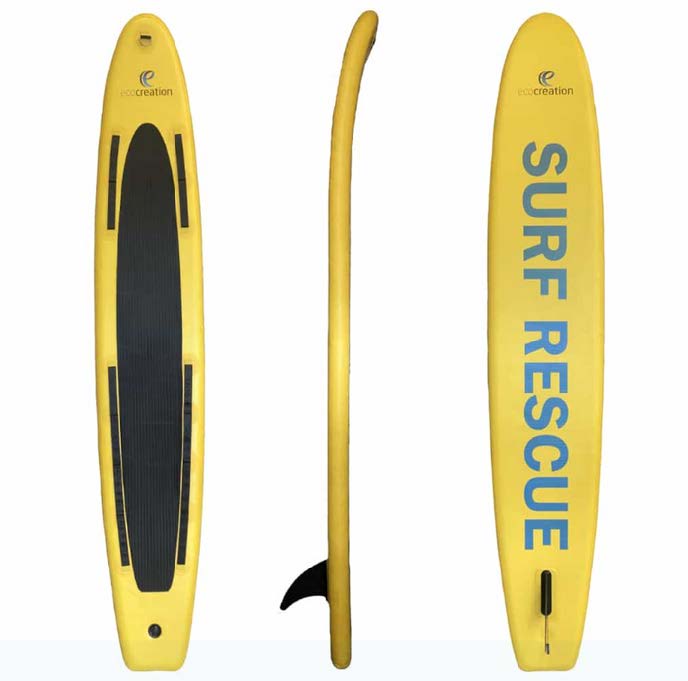 Planche de secours gonflable Rescue avec gonfleur manuel