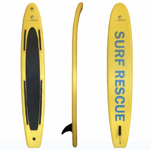 Planche de secours gonflable Rescue avec gonfleur manuel