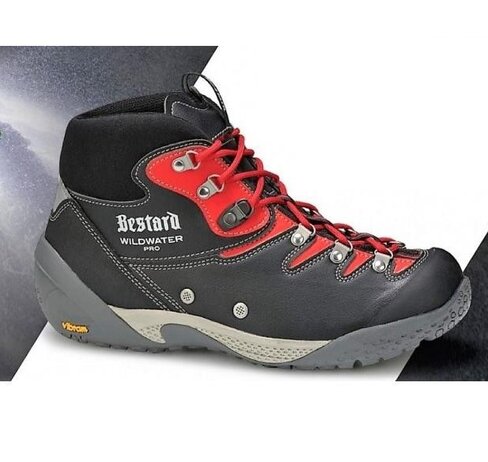 Chaussures canyoning secours aquatique Wildwater Pro - noir/rouge