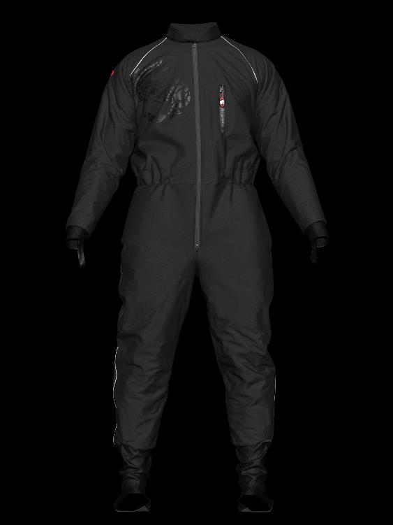 Sous-vêtement respirant Thermofill monopièce Ursuit light - noir