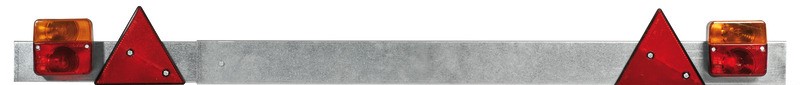 Barre arrière réglable avec feux - l. 110/190 cm