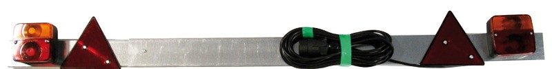 Barre arrière réglable avec feux dynamiques à Led - l. 110/190 cm