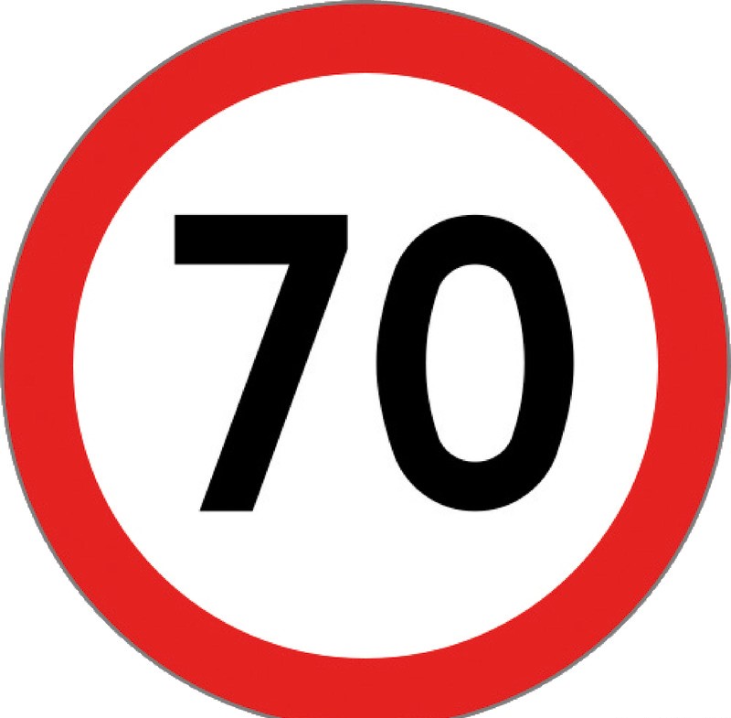 Disque vitesse homologué - 70 km/h