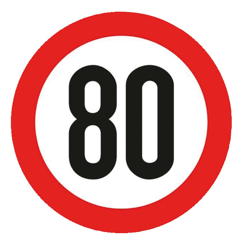 Disque vitesse homologué - 80 km/h