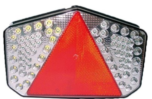 Feu arrière droit à Led avec catadioptre triangulaire