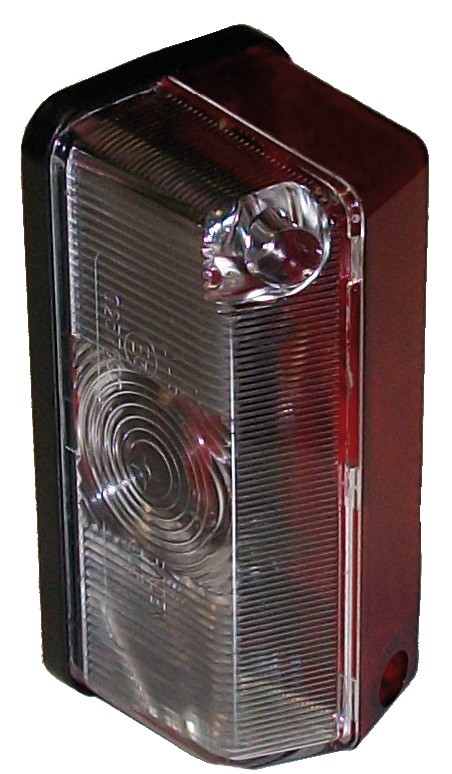 Feu d encombrement latéral base plate - blanc/rouge
