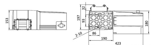 Treuil électrique - 24 V - 1200 W - 2400 kg - (sans câble)
