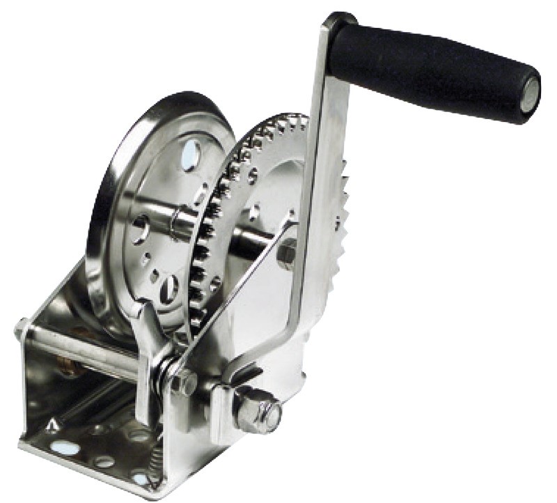 Treuil manuel inox 900 kg de traction (sans câble)