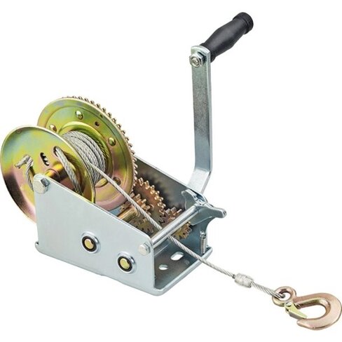 Treuil manuel 1130 kg de traction avec câble acier - l. 10 m