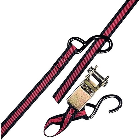 Sangle à cliquet avec crochet bord de rive - l. 6 m - charge 5000 kg