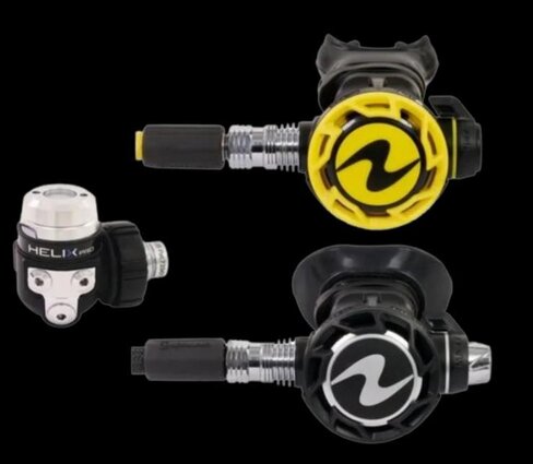 Kit détendeurs de plongée 1er et second étage + détendeur de secours Pack Helix Compact Pro + ''Octopus'' - Aqualung