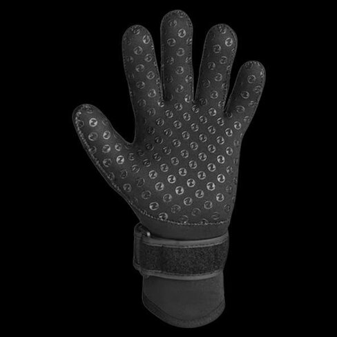 Paire de gants 5 doigts Thermocline Kevlar - 5 mm - noir - Aqualung