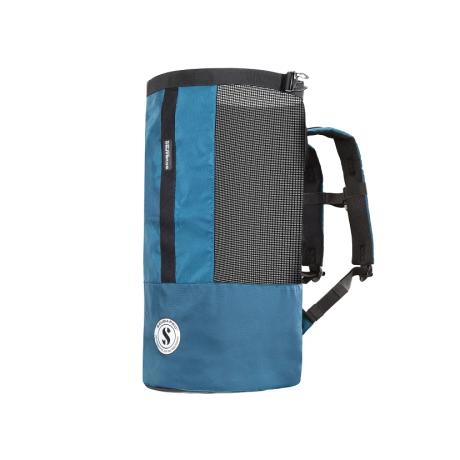 Sac type ''sport'' Mesh 65 - Dimensions : 70 x 30 x 28 cm - 65 l - noir/bleu - Scubapro