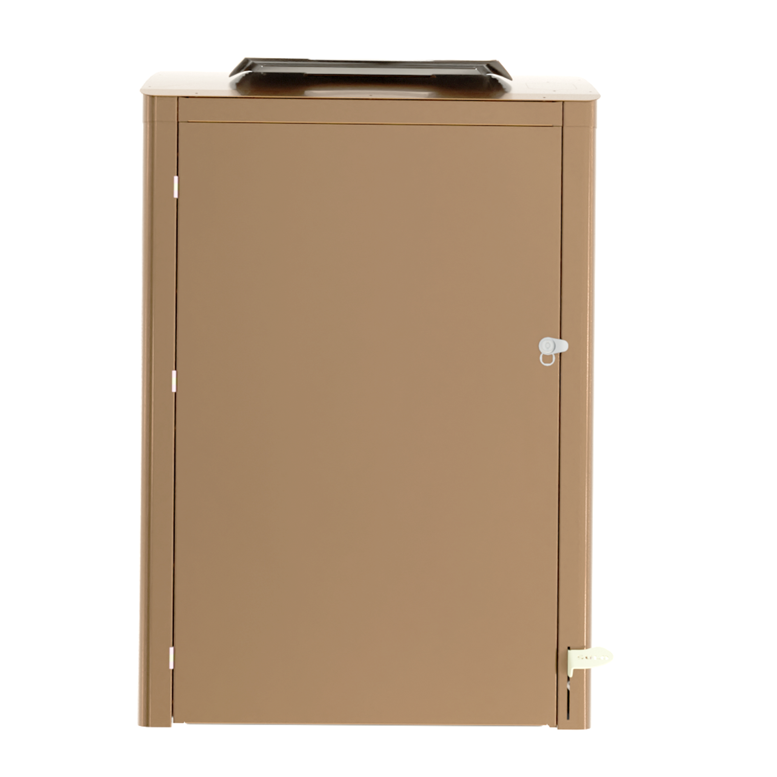 Abri bac Vertigo RAL 8025 livré