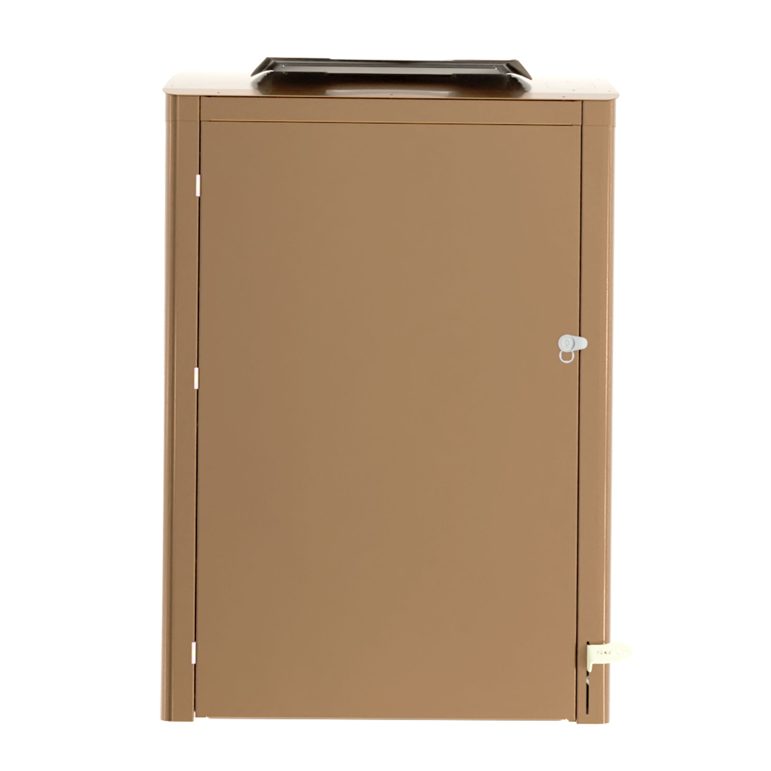 Abri bac Vertigo RAL 8025 livré installé