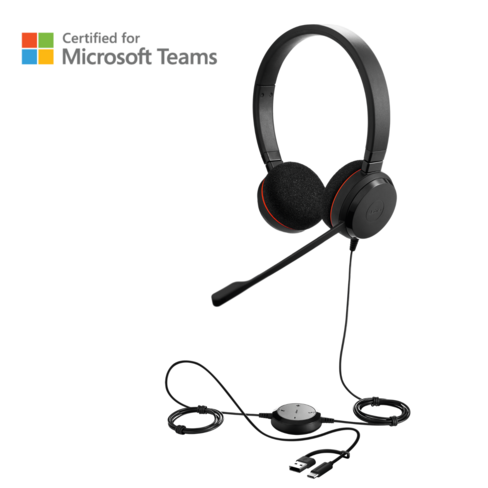 Casque filaire pour softphonie Jabra Evolve 20 MS Stéréo